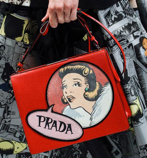 prada canvas comic print|Prada Spring/Summer 2018 Bag Collection Features Comic Prints.